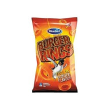Load image into Gallery viewer, BLUEBIRD CORN CHIPS BURGER RINGS 120G
