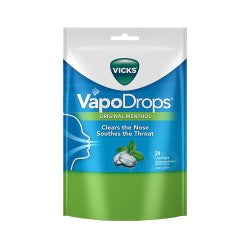 VAPO DROPS ORIGINAL MENTHOL 24 LOZENGES